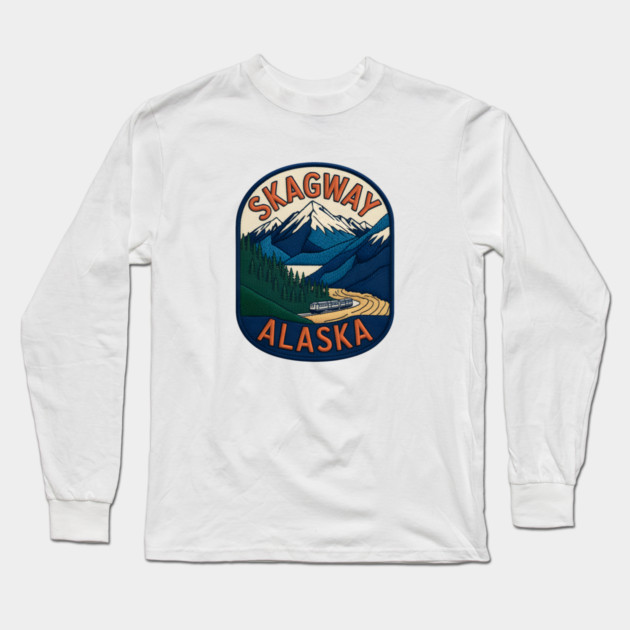 Alaska Skagway Long Sleeve T-Shirt by JessArty