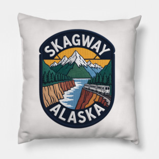 Alaska Skagway Pillow