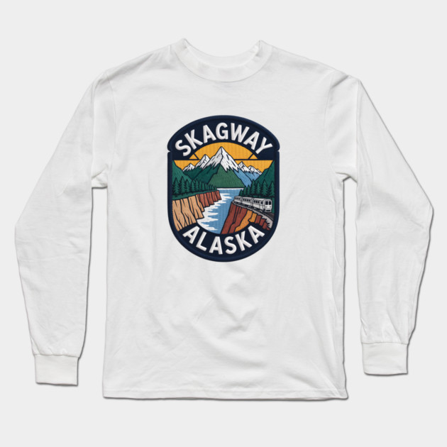 Alaska Skagway Long Sleeve T-Shirt by JessArty