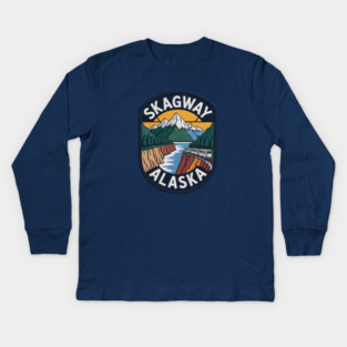 Alaska Skagway Kids Long Sleeve T-Shirt