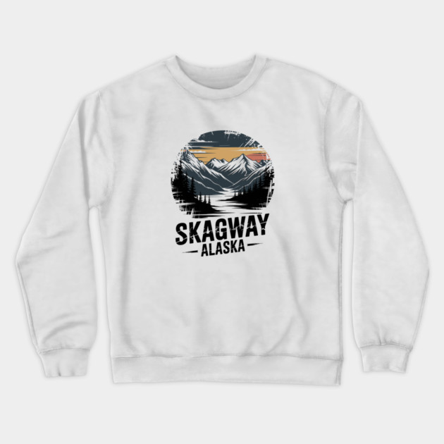 Alaska Skagway Crewneck Sweatshirt by JessArty