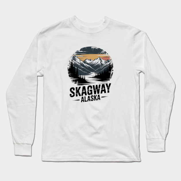 Alaska Skagway Long Sleeve T-Shirt by JessArty
