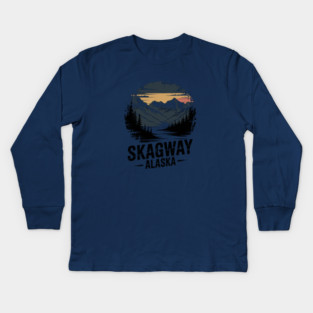 Alaska Skagway Kids Long Sleeve T-Shirt