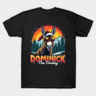 Funny Christmas Italian Christmas Donkey Dominick The Donkey T-Shirt