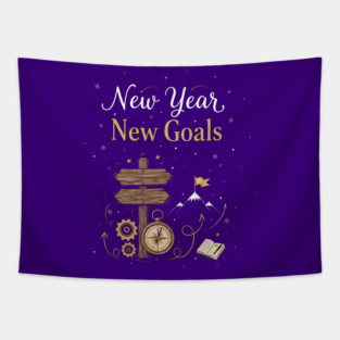 New Year New Goals Tapestry