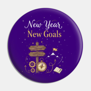 New Year New Goals Pin