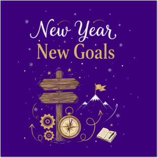 New Year New Goals Posters and Art