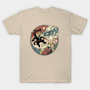Ninja Cat Achoo Blast T-Shirt