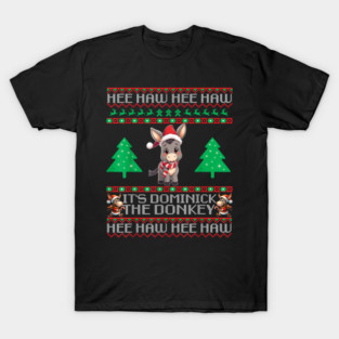 Funny Christmas Italian Christmas Donkey Dominick The Donkey T-Shirt