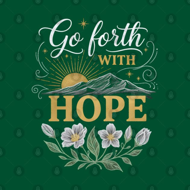 Go Forth With Hope by Creatifly Graphic Tees
