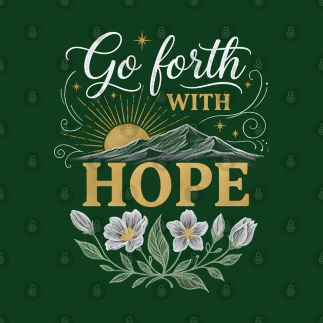 Go Forth With Hope by Creatifly Graphic Tees