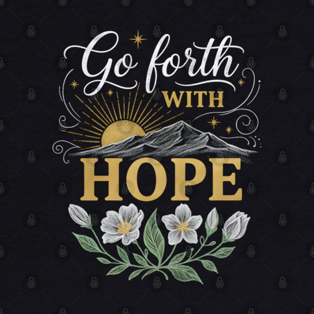 Go Forth With Hope by Creatifly Graphic Tees