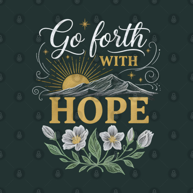 Go Forth With Hope by Creatifly Graphic Tees