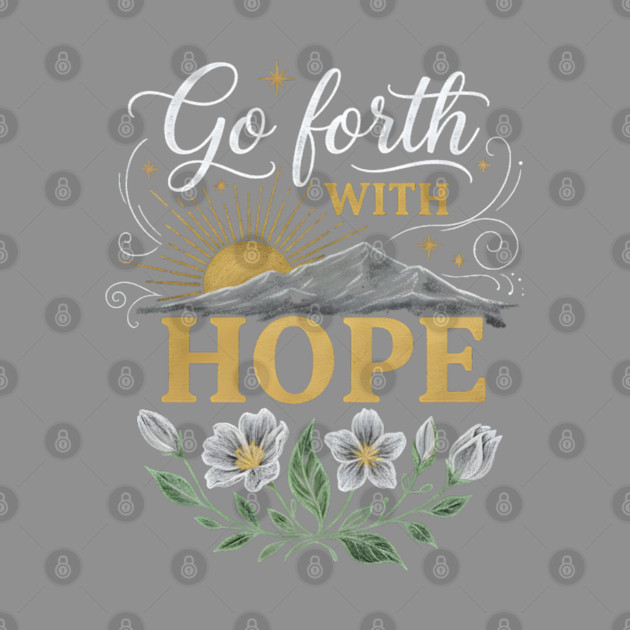 Go Forth With Hope by Creatifly Graphic Tees