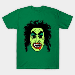 Vampire Halloween Mask w/ Hair T-Shirt