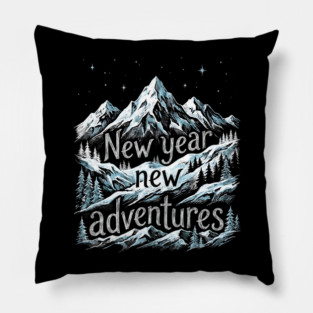 New Year New Adventures Pillow