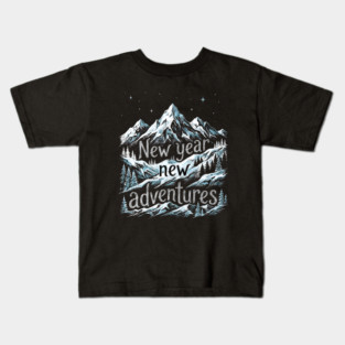 New Year New Adventures Kids T-Shirt