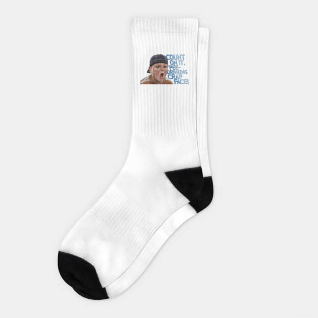 The Sandlot: Pee-Drinking Crap Face Socks by 51Deesigns