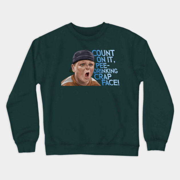The Sandlot: Pee-Drinking Crap Face Crewneck Sweatshirt by 51Deesigns
