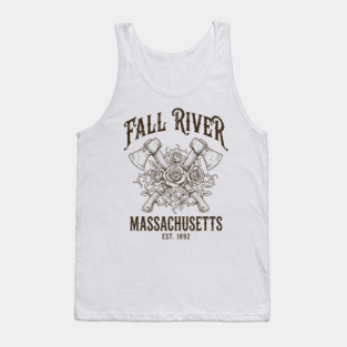 Fall River Massachusetts Est 1892 Lizzie Borden Axe Vintage Tank Top