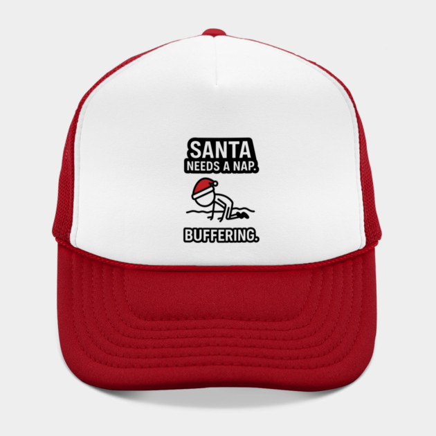 Minimal Santa Hat Christmas Shirt – Simple Festive Holiday Tee – Cute Xmas Gift for Friends and Family by Anne Lee