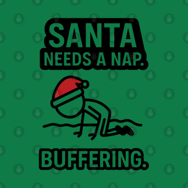 Minimal Santa Hat Christmas Shirt – Simple Festive Holiday Tee – Cute Xmas Gift for Friends and Family by Anne Lee