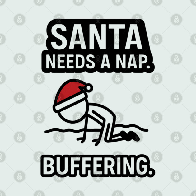 Minimal Santa Hat Christmas Shirt – Simple Festive Holiday Tee – Cute Xmas Gift for Friends and Family by Anne Lee