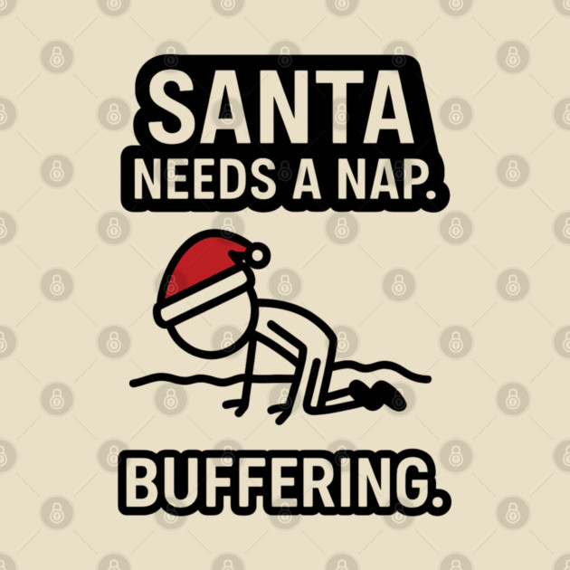 Minimal Santa Hat Christmas Shirt – Simple Festive Holiday Tee – Cute Xmas Gift for Friends and Family by Anne Lee