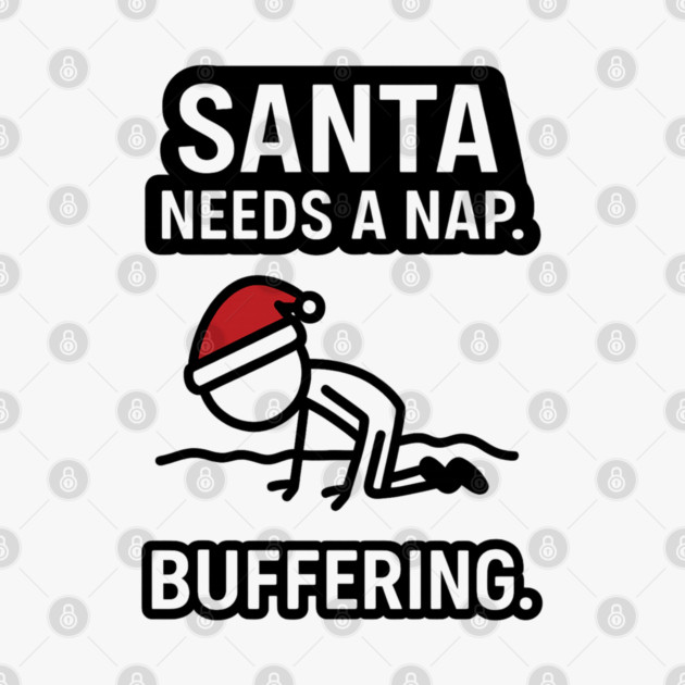 Minimal Santa Hat Christmas Shirt – Simple Festive Holiday Tee – Cute Xmas Gift for Friends and Family by Anne Lee