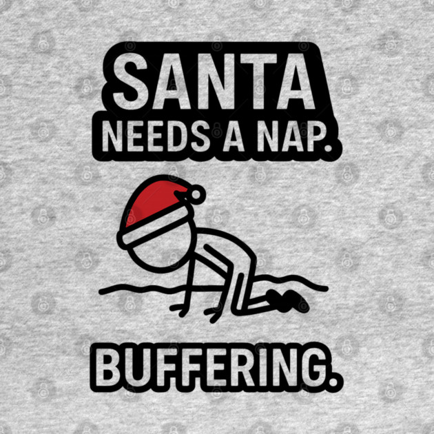 Minimal Santa Hat Christmas Shirt – Simple Festive Holiday Tee – Cute Xmas Gift for Friends and Family by Anne Lee