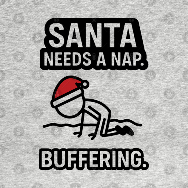 Minimal Santa Hat Christmas Shirt – Simple Festive Holiday Tee – Cute Xmas Gift for Friends and Family by Anne Lee