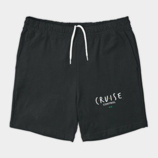 Cruise Control On - Funny Ship Vacation Retro Logo Shorts