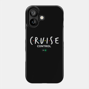 Cruise Control On - Funny Ship Vacation Retro Logo Phone Case