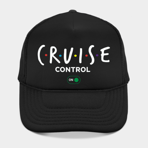 Cruise Control On - Funny Ship Vacation Retro Logo by UrbanLifeApparel