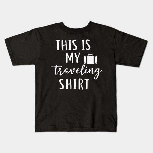 This is my Traveling Shirt - Simple Vacation Suitcase T Kids T-Shirt by UrbanLifeApparel