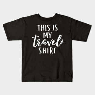 This is my Travel Shirt - Minimalist Airplane Vacation Tee Kids T-Shirt
