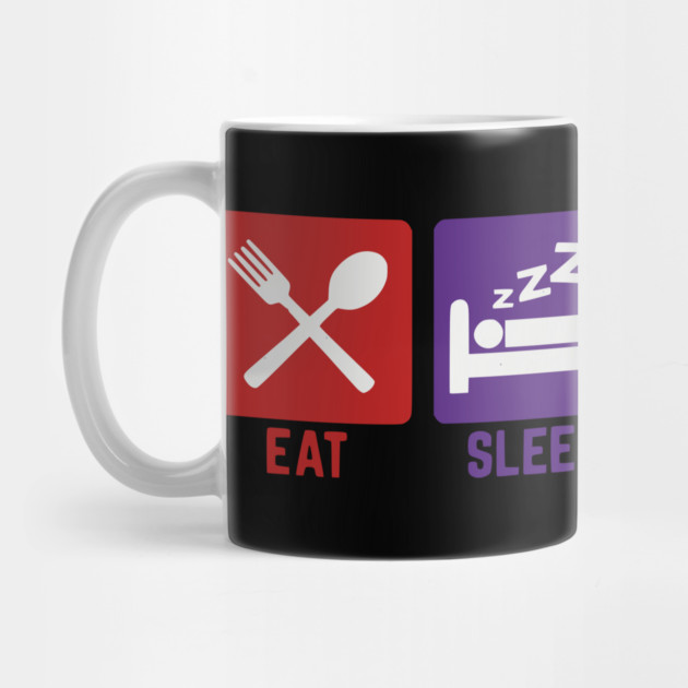 Eat Sleep Cruise Repeat - Funny Vacation Icons by UrbanLifeApparel