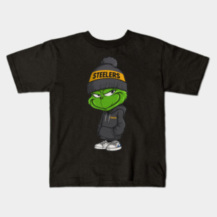 Grinch pittsburgh-steelers Christmas Kids T-Shirt