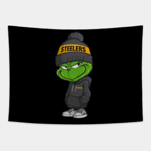 Grinch pittsburgh-steelers Christmas Tapestry