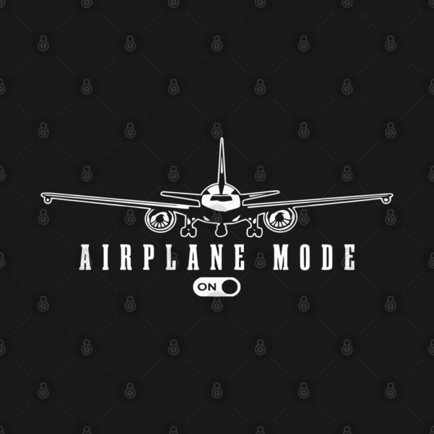 Airplane Mode ON - Funny Flight Travel Switch by UrbanLifeApparel