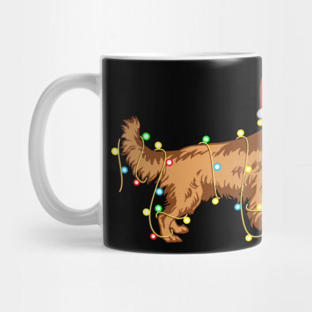 Christmas Lights Golden Retriever Dog Lover Funny by yangho