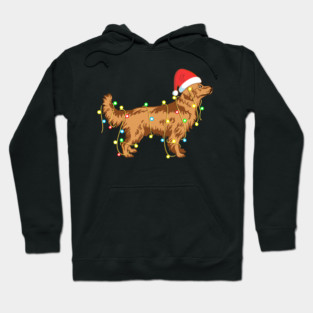 Christmas Lights Golden Retriever Dog Lover Funny Hoodie