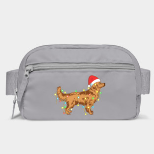 Christmas Lights Golden Retriever Dog Lover Funny Bag