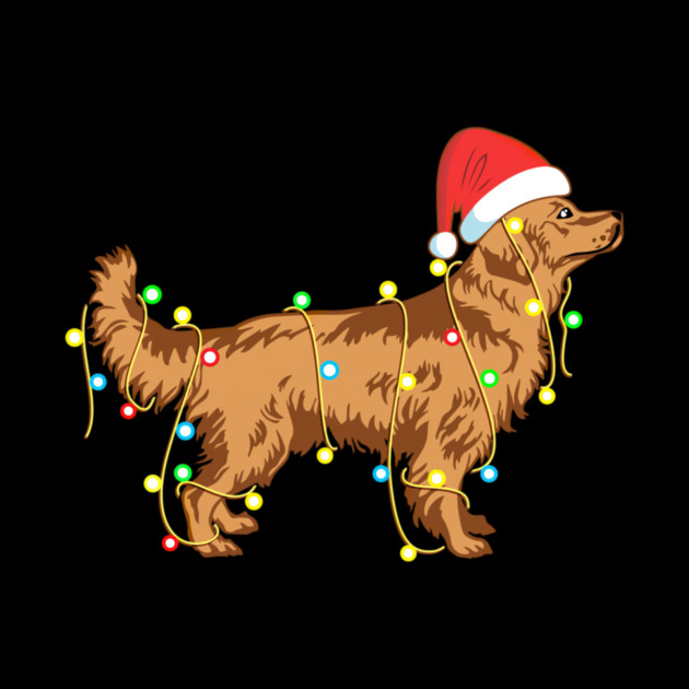Christmas Lights Golden Retriever Dog Lover Funny by yangho