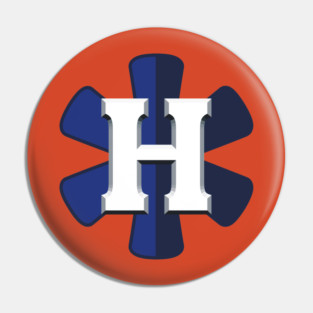 Houston Asterisks Blue Logo Pin