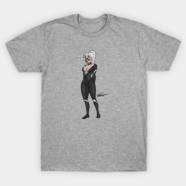Black Cat Marvel T-Shirt TeePublic
