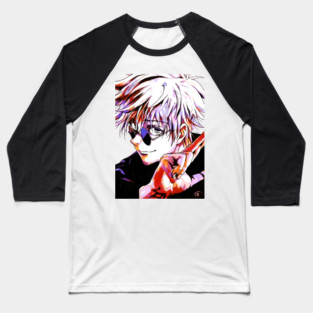 Gojo Satoru Anime Pop Art Baseball T-Shirt