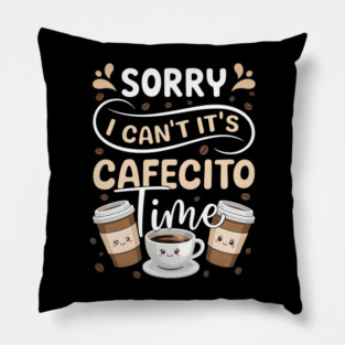 Cafecito & Concha Lovers Spanish Coffee Pillow