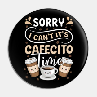 Cafecito & Concha Lovers Spanish Coffee Pin