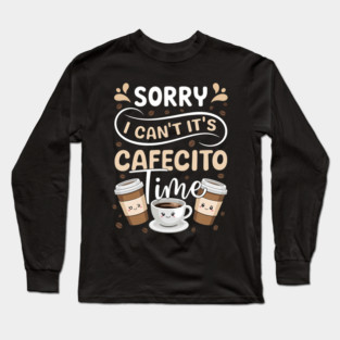 Cafecito & Concha Lovers Spanish Coffee Long Sleeve T-Shirt